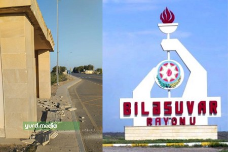 AAYDA: Biləsuvarda dayanacaqdan qopmuş üzlük daşları ərazidən yığışdırılıb, yeniləri sifariş edilib