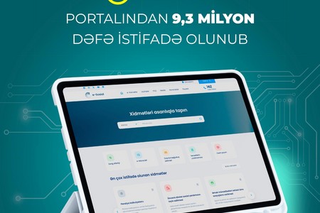 “e-sosial” internet portalında qeydiyyatdan keçən aktiv istifadəçilərin sayı 2 milyon 584 minə çatıb