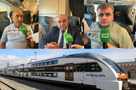 Ağdama qatarla səyahət edən ilk sərnişinlər təəssüratlarını bölüşüb