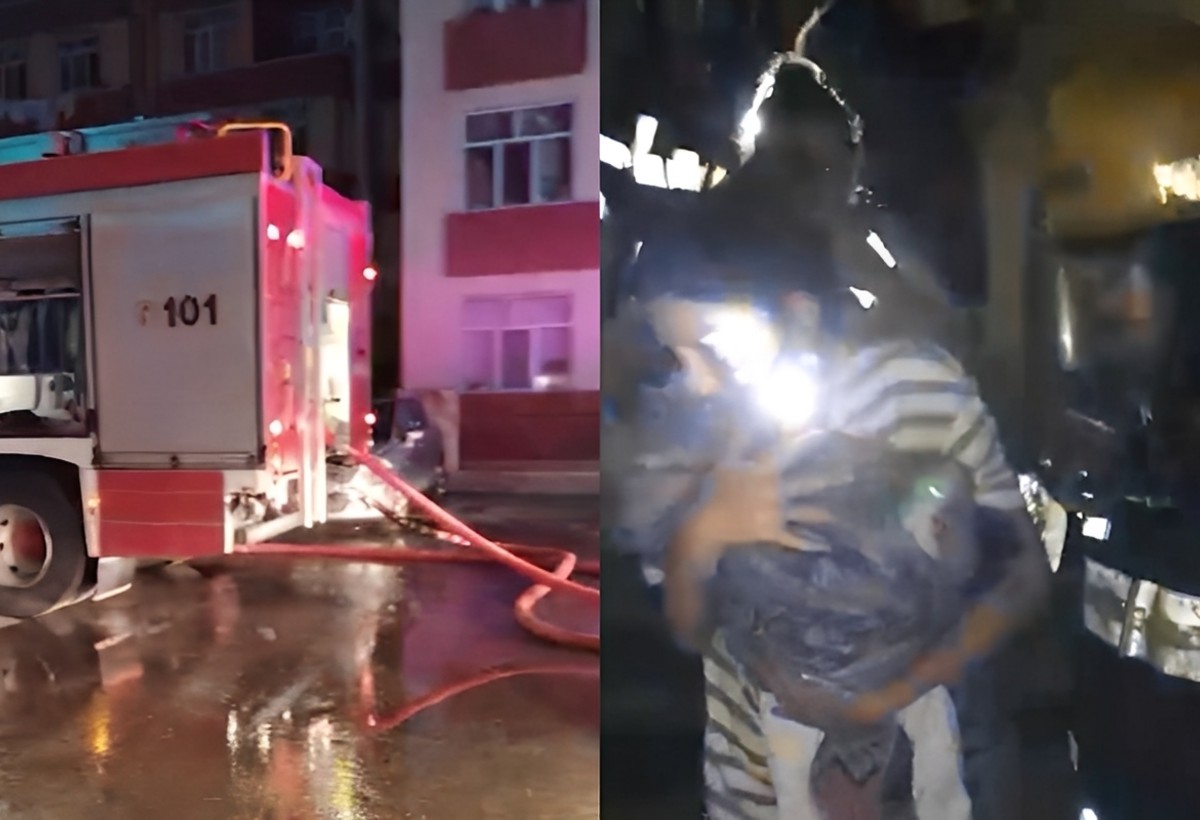 Mehdiabadda yaşayış binasında YANĞIN: Sakinlər təxliyə EDİLİBLƏR - VİDEO