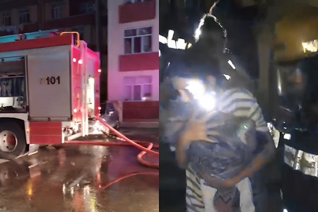 Mehdiabadda yaşayış binasında YANĞIN: Sakinlər təxliyə EDİLİBLƏR - VİDEO