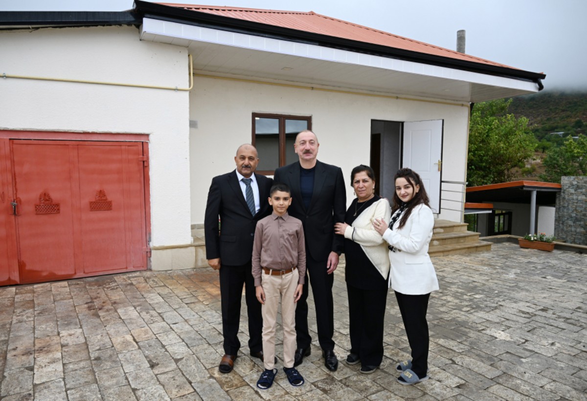 Prezident İlham Əliyev Xocavənd rayonunun Sos kəndində olub