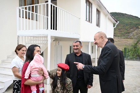 Prezident Xocalının Seyidbəyli kəndində olub