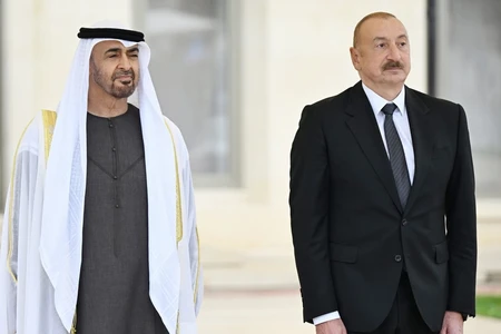 Birləşmiş Ərəb Əmirliklərinin Prezidentinin Şuşada rəsmi qarşılanma mərasimi olub
