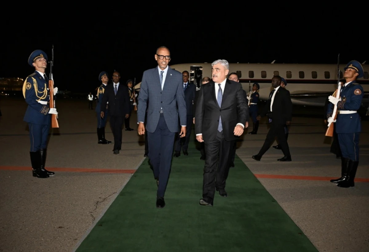 Ruanda Prezidenti Azərbaycana rəsmi səfərə gəlib