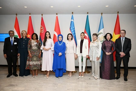 Mehriban Əliyeva BMT Baş Assambleyası çərçivəsində xüsusi sessiyada - FOTO