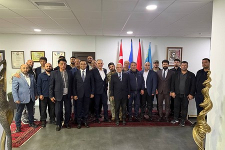 Ukraynanın Dövlət Xidmətinin rəhbəri Azərbaycan diasporunun qərargahında görüş keçirdi - FOTO
