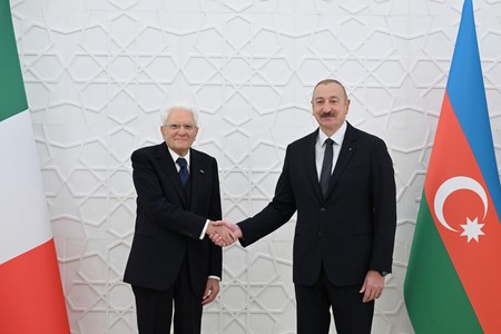 Bakıda Azərbaycan və İtaliya prezidentlərinin görüşü keçirilib