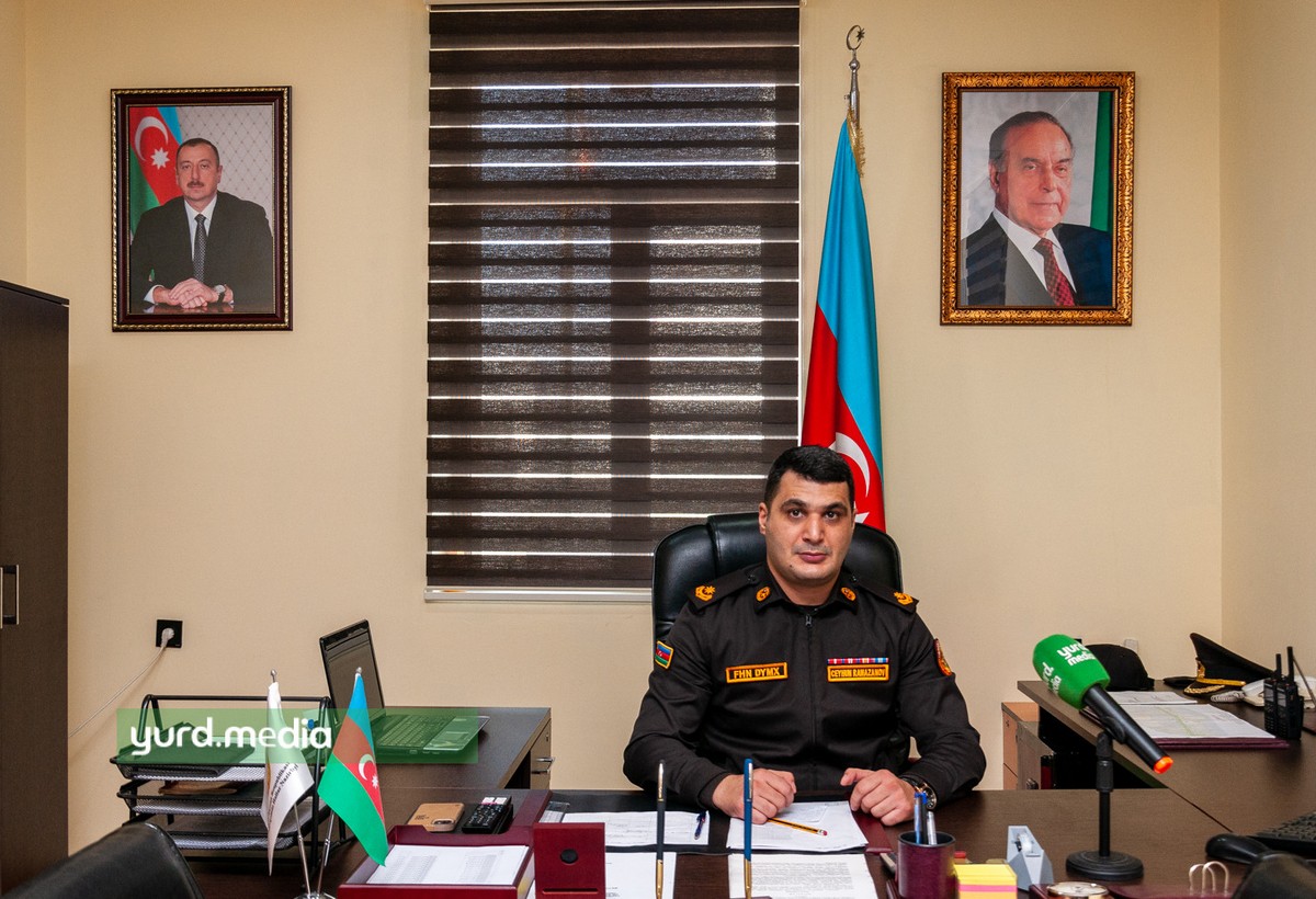 Nizami Rayon Dövlət Yanğından Mühafizə Hissəsinin rəisi, daxili xidmət mayoru Ceyhun Ramazanov