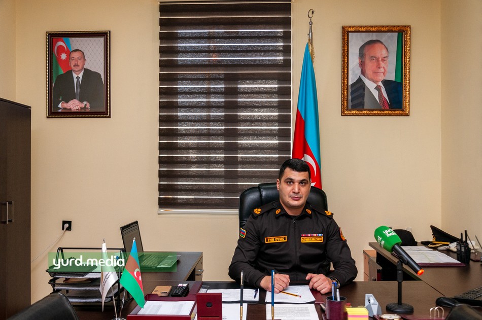 Nizami Rayon Dövlət Yanğından Mühafizə Hissəsinin rəisi, daxili xidmət mayoru Ceyhun Ramazanov