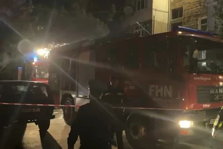 Sumqayıtda binada YANĞIN: Uşaq və qadınlar xüsusi texnika ilə XİLAS EDİLİB