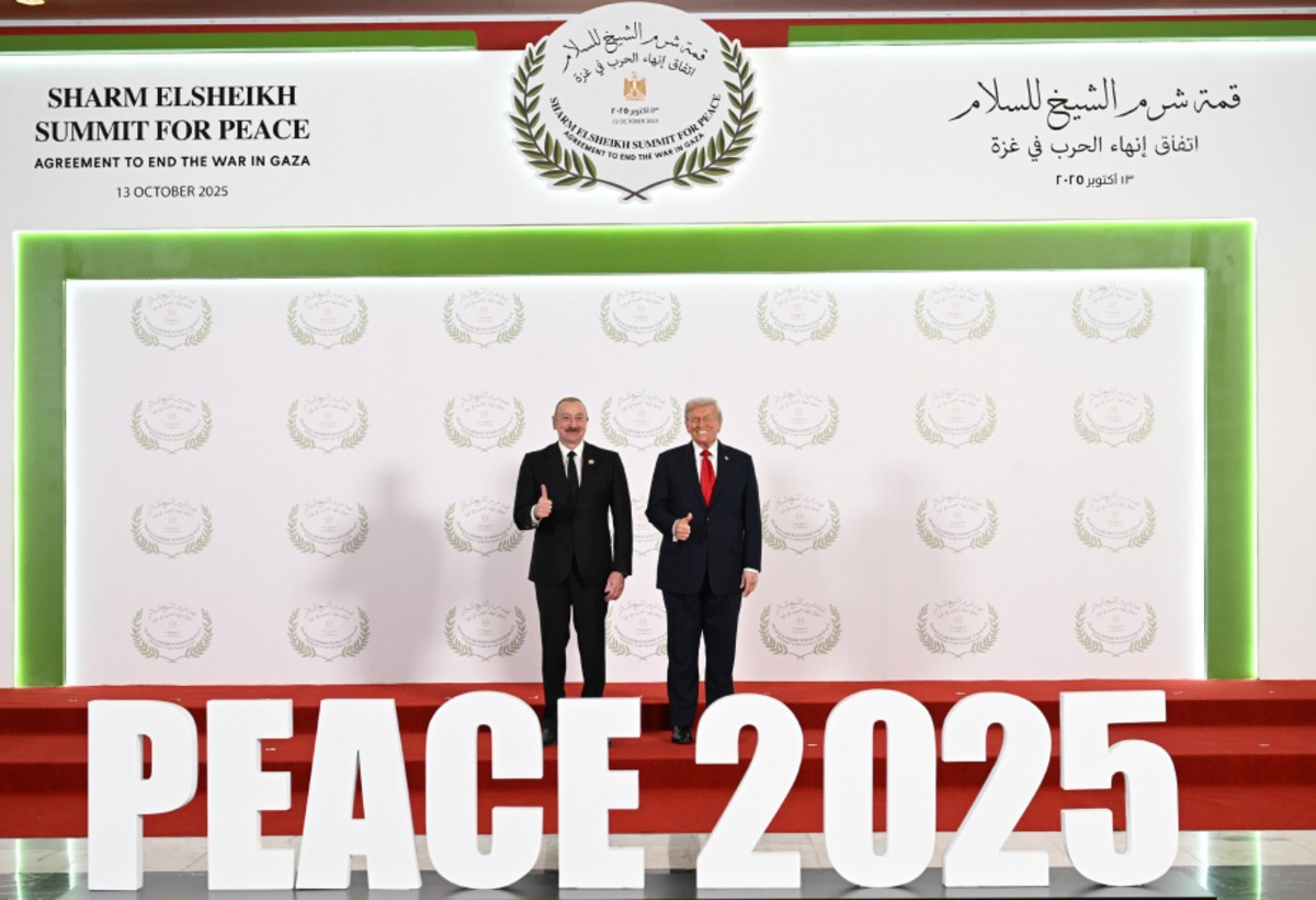Azərbaycan Prezidenti İlham Əliyev Yaxın Şərq Sülh Sammitində iştirak edib