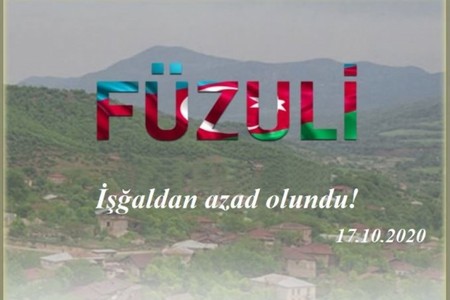 Bu gün Füzulinin işğaldan azad olunmasından beş il ötür
