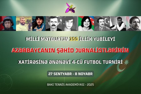 Şəhid jurnalistlərin xatirə turnirində yarımfinalçılar müəyyənləşib