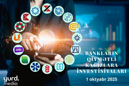 Azərbaycanda 5 bankın qiymətli kağızlara investisiyaları 150 milyon manatdan çoxdur