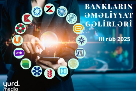 Azərbaycanda 5 bankın 9 aylıq əməliyyat gəlirləri 225 milyon manatdan çoxdur