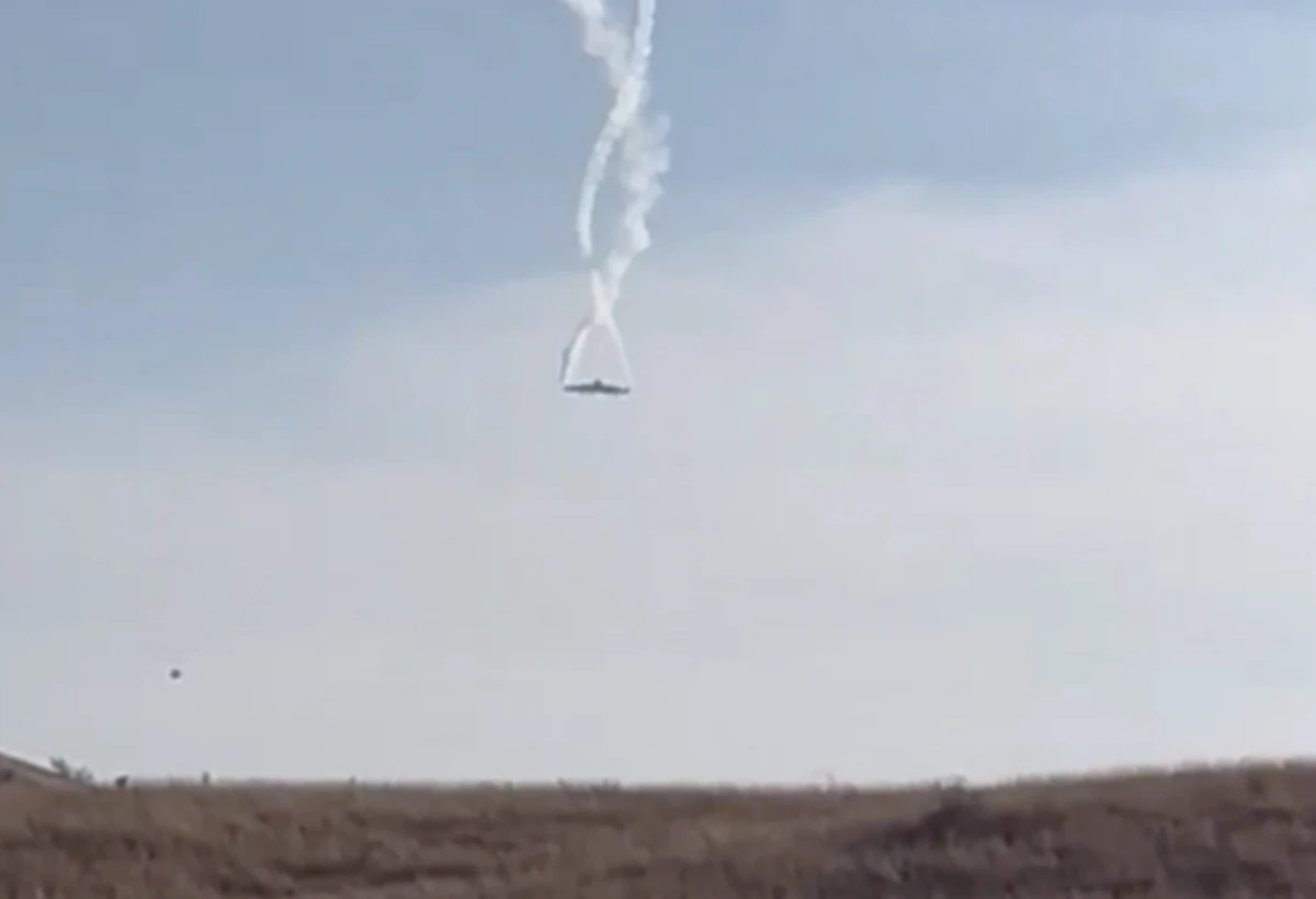 Türkiyənin hərbi yük təyyarəsi Gürcüstanda qəzaya uğrayıb - VİDEO