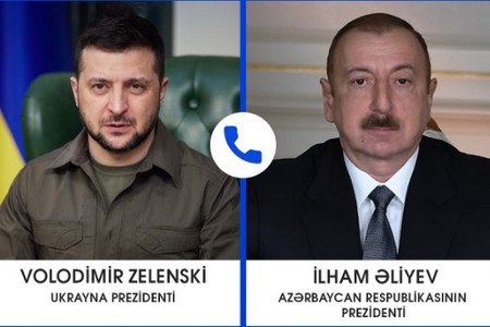 Prezidentlər Azərbaycan səfirliyinə raket zərbəsini müzakirə edib