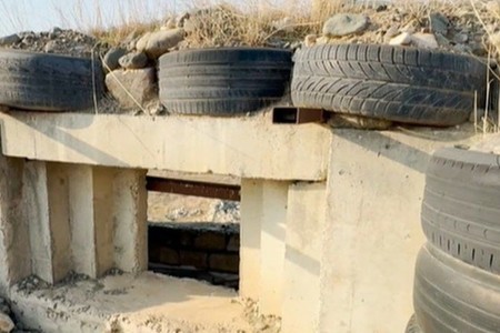 Ağdamda ermənilərin dayaq nöqtəsi kimi istifadə etdikləri məntəqədən VİDEO