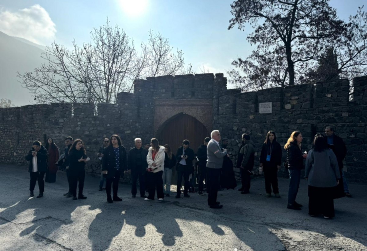 Şəkinin tarixi məkanında görülən işlər təqdim olunub