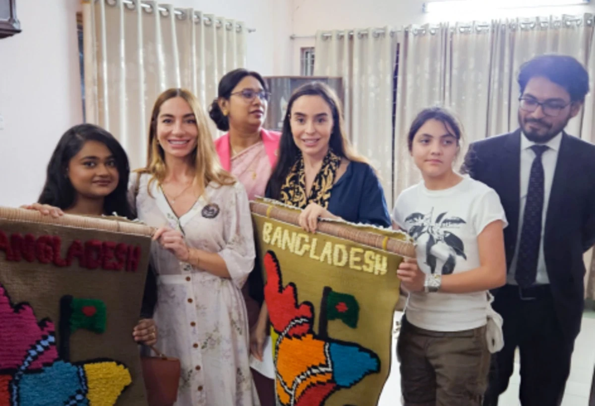 Leyla Əliyeva və Arzu Əliyeva Dəkkədə uşaq evini ziyarət ediblər