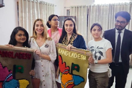 Leyla Əliyeva və Arzu Əliyeva Dəkkədə uşaq evini ziyarət ediblər