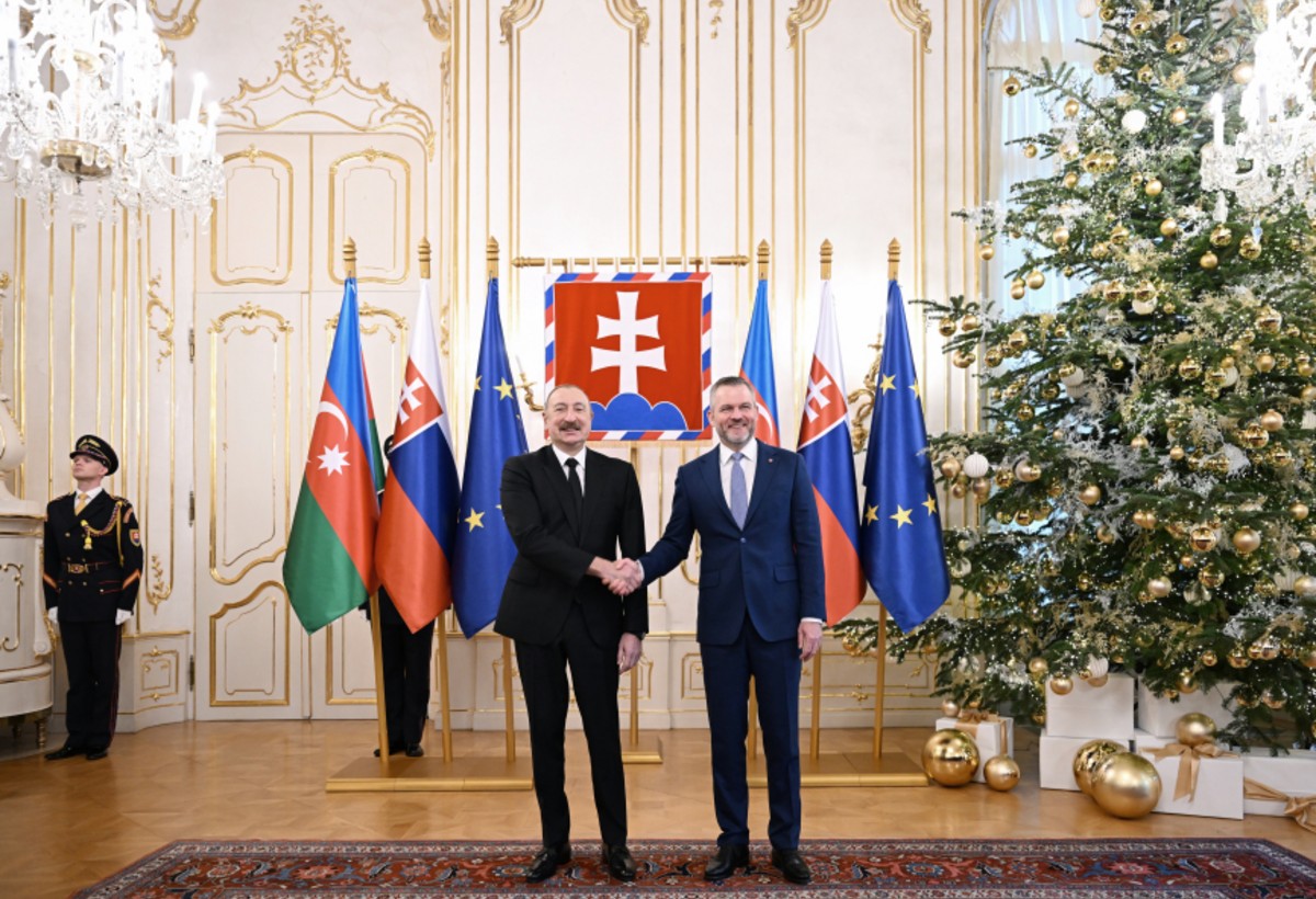 Prezident İlham Əliyev Slovakiyada rəsmi səfərdədir - FOTO