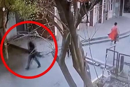 Quldurluq edib gizlənən şəxs kameralarla belə tapıldı - VIDEO