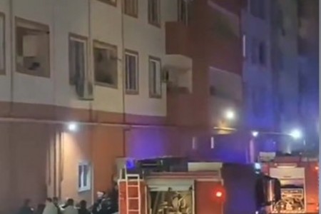 Xırdalanda binada yanğında iki nəfər xəsarət alıb