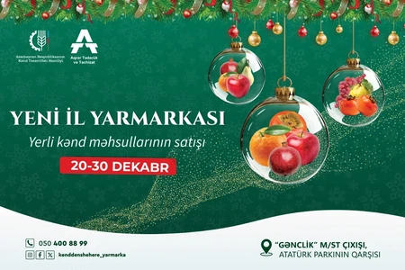 Bakıda 10 gün kənd təsərrüfatı məhsullarının ucuz satılacaq