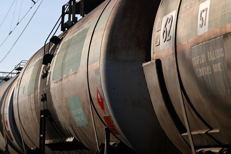 Azərbaycan qatarı Ermənistanda - FOTO