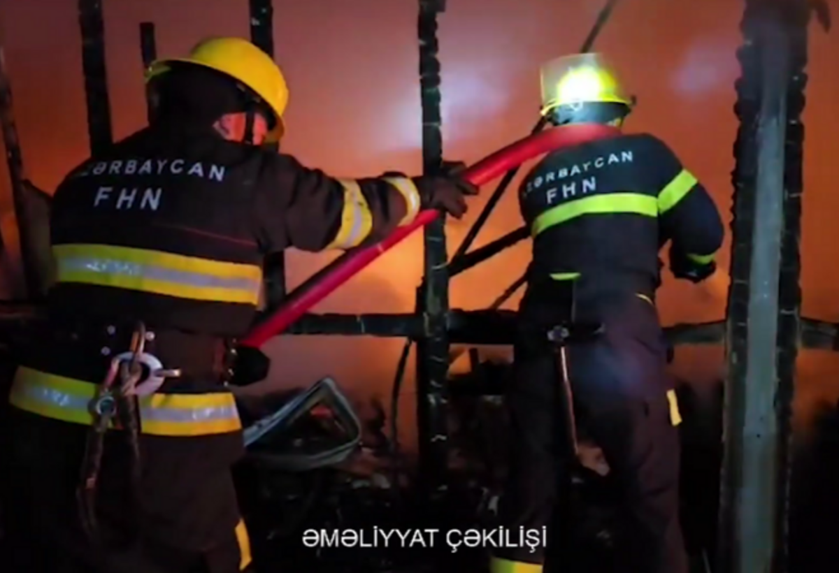 Maştağada obyektdə YANĞIN - VİDEO