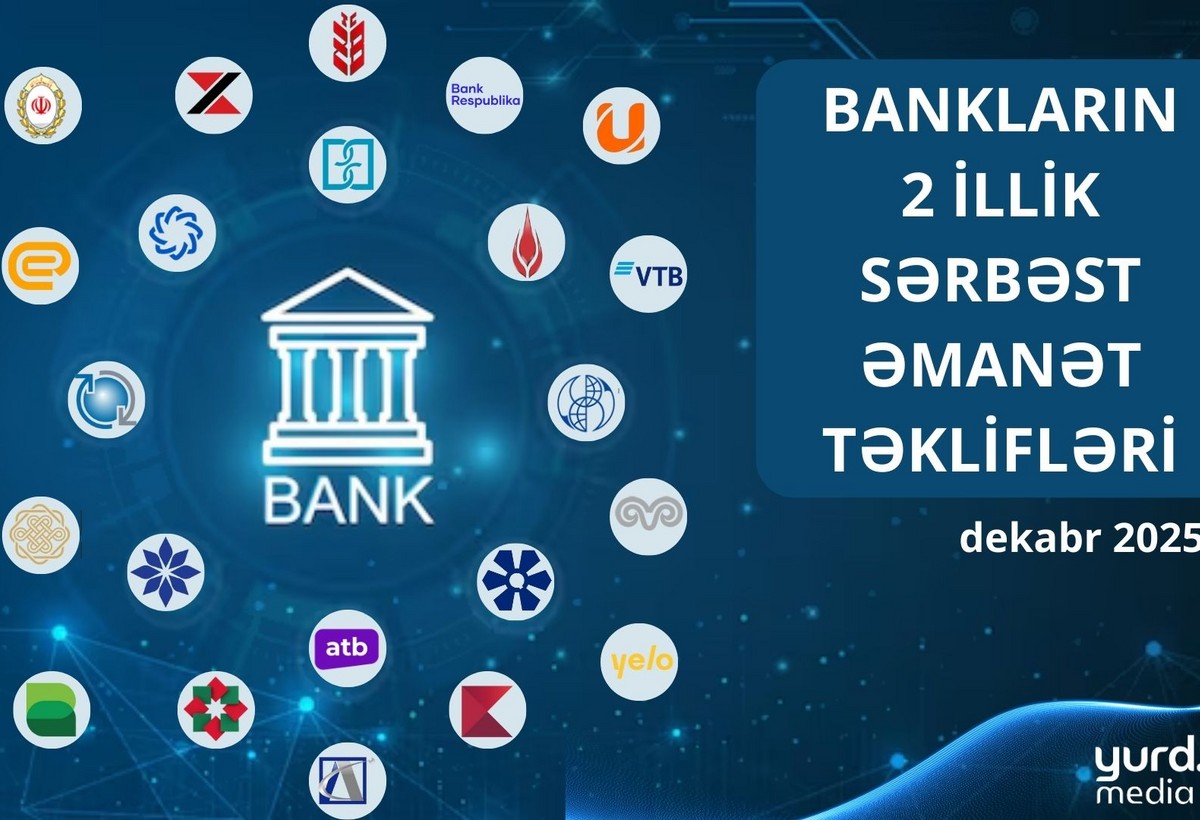 Bankların 2 illik sərbəst əmanət təklifləri - CƏDVƏL