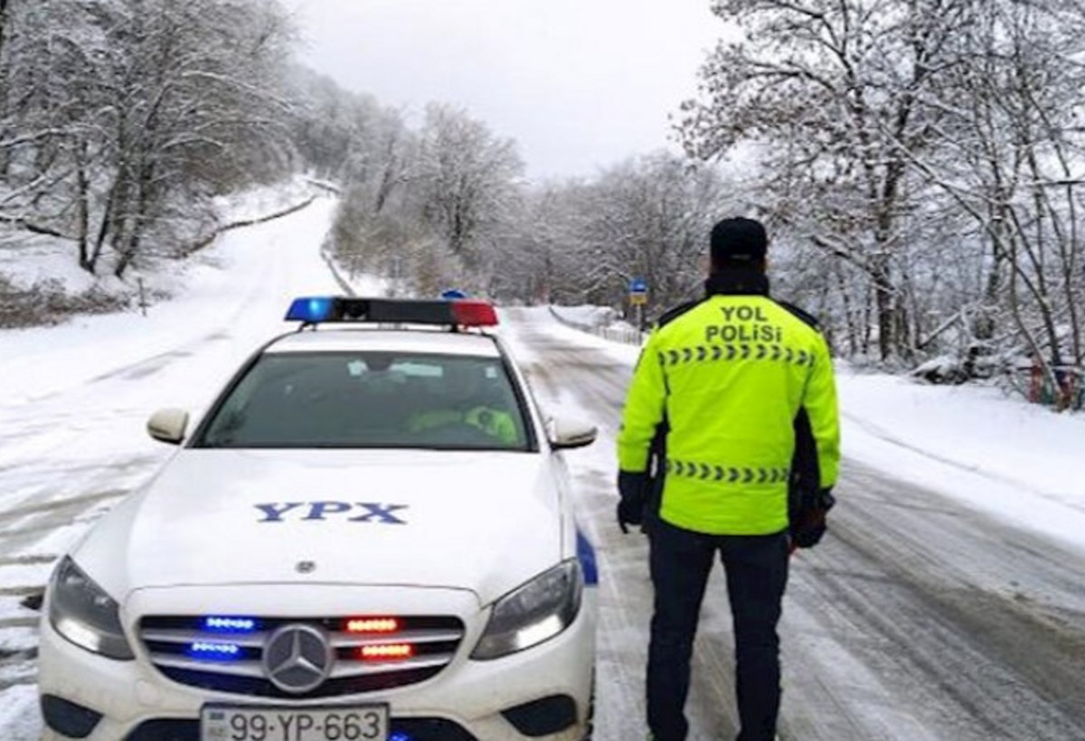 Yol polisindən hava şəraiti ilə bağlı sürücülərə MÜRACİƏT