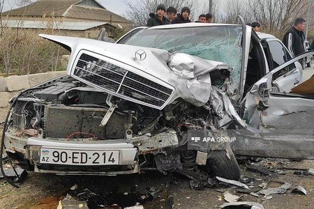 Tərtərdə ağır yol qəzası: Yaralılar var