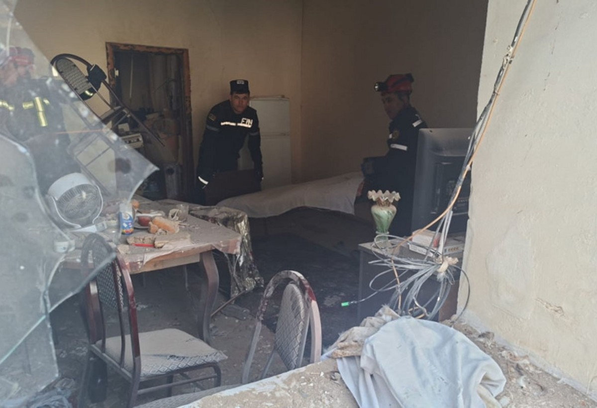 Qazaxda qaz sızması partlayışa səbəb oldu - VİDEO