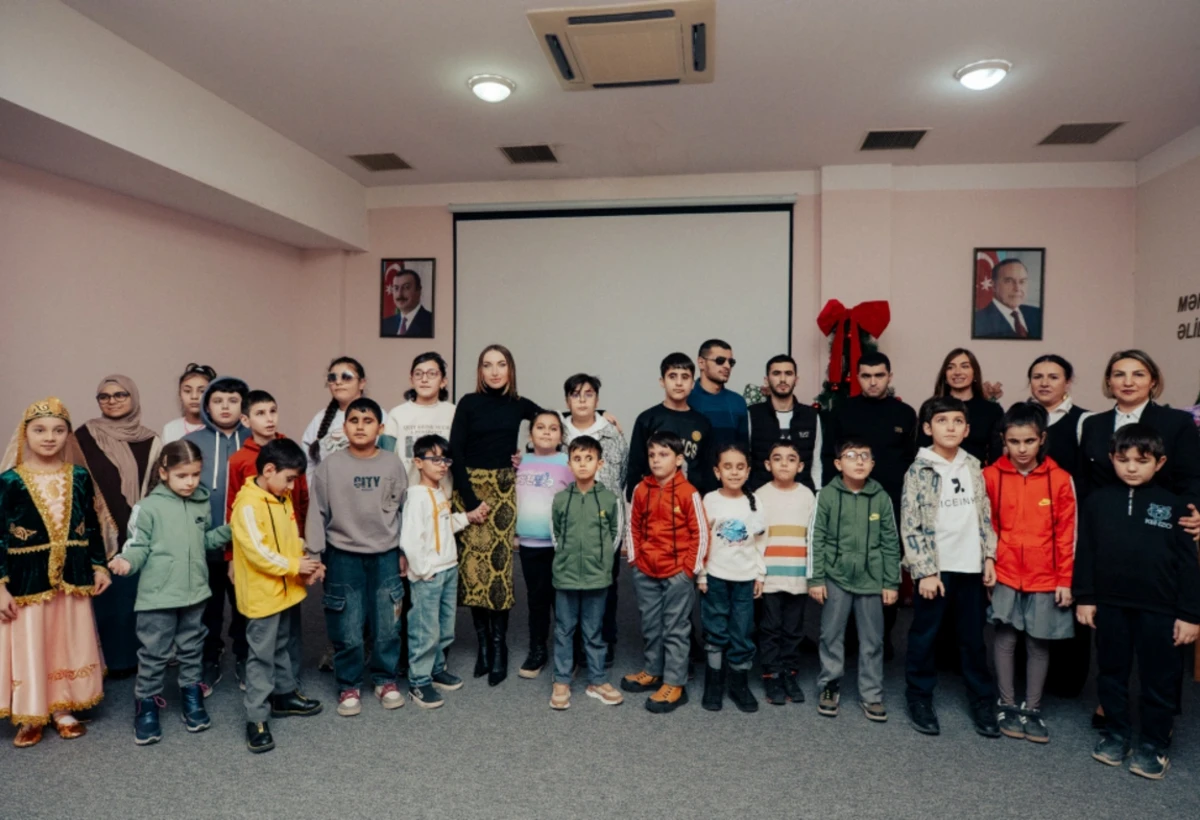 Arzu Əliyeva və Alena Əliyeva Sığınacaq və Sosial Reabilitasiya Müəssisəsində - FOTO