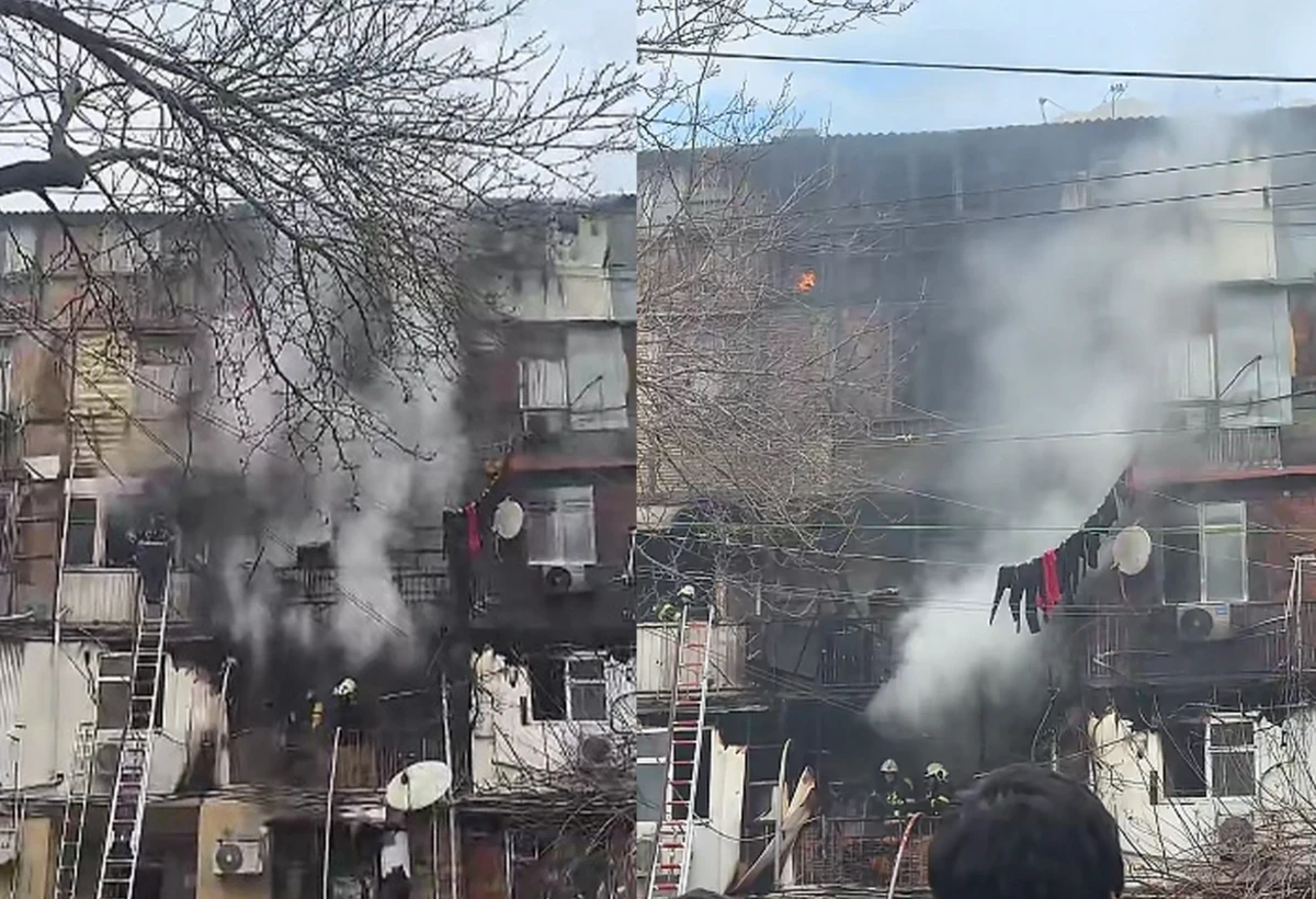Bakıda yataqxanada YANĞIN: 3 nəfər xilas edildi - VİDEO