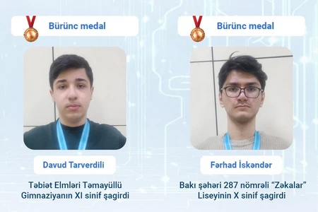 Azərbaycan məktəbliləri beynəlxalq olimpiadadan 10 medalla qayıdıblar