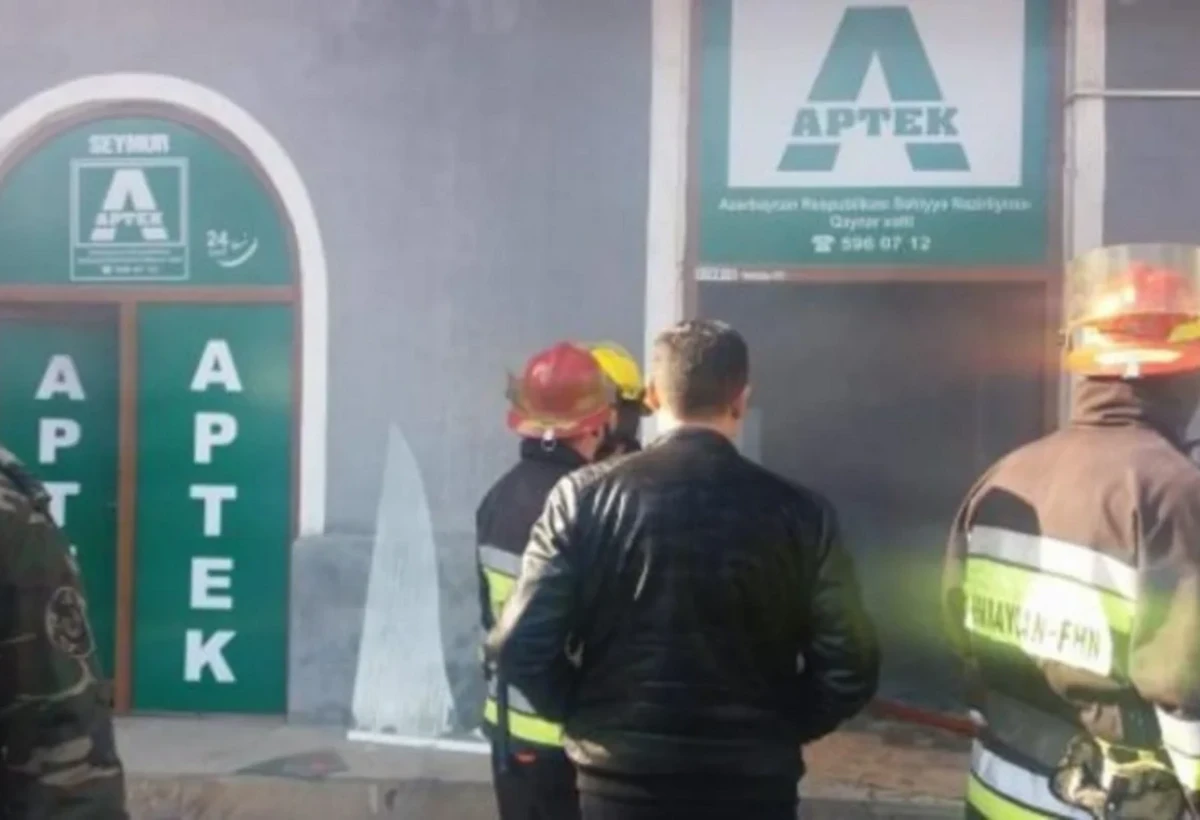 Sumqayıtda aptekdə YANĞIN