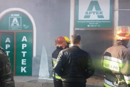Sumqayıtda aptekdə YANĞIN