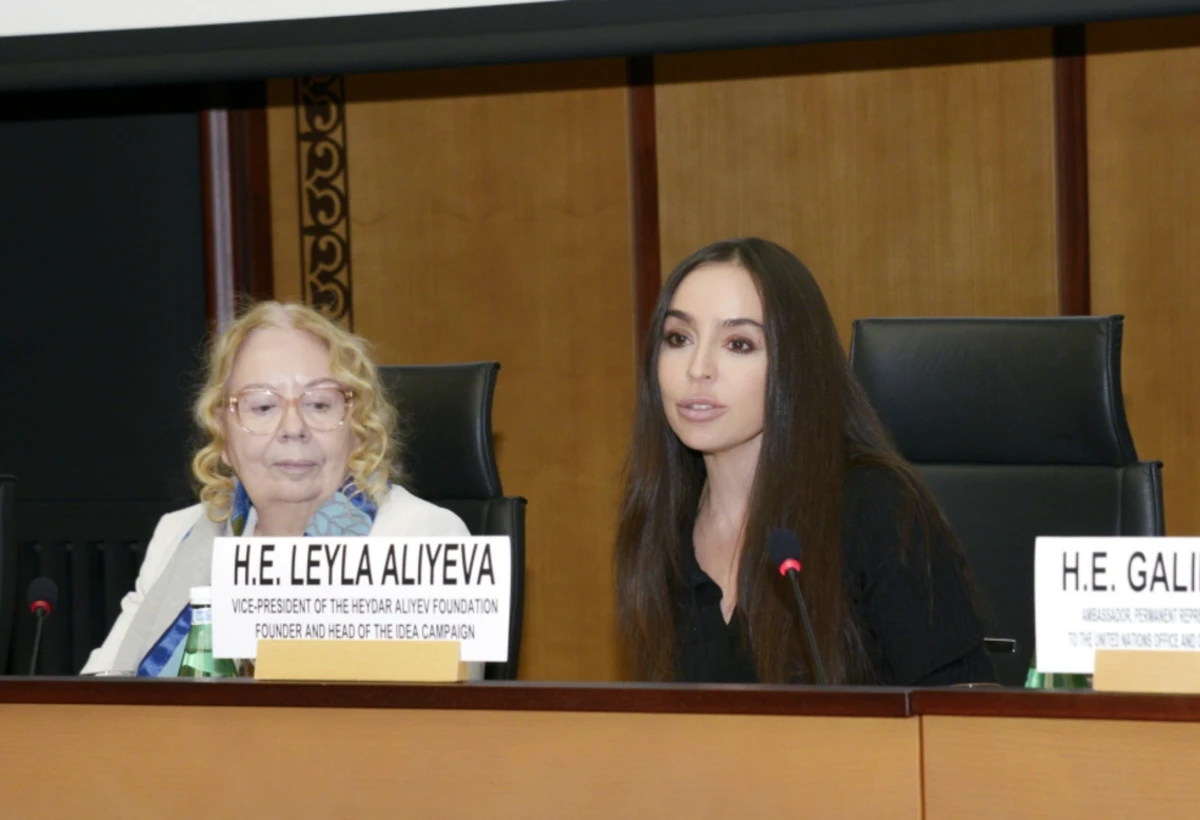Leyla Əliyevanın iştirakı ilə Cenevrədə Xəzər dənizinin ekoloji problemləri müzakirə olunub