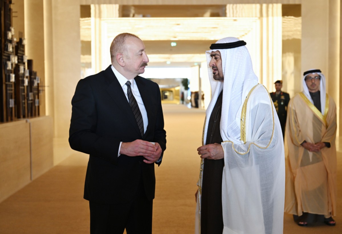 İlham Əliyev Birləşmiş Ərəb Əmirliklərində - FOTO