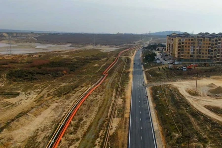 Bakı ətrafında daha bir yol təmir olunur - VİDEO