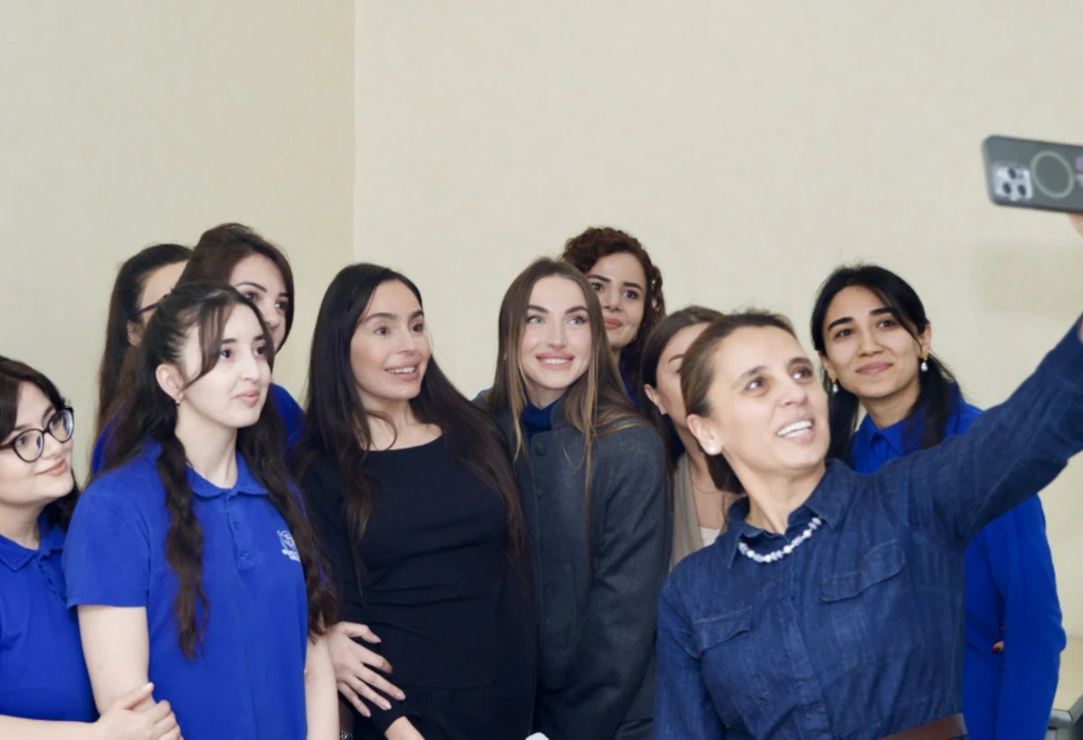 Leyla Əliyeva və Alena Əliyeva Gəncədə xüsusi ümumtəhsil məktəbi və Autizm Mərkəzində - FOTO