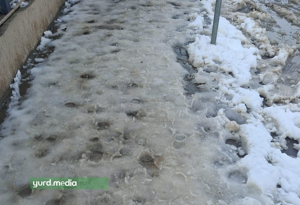 Biləsuvar qar sularına qərq oldu - FOTO