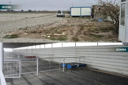 Kürdəmirdə də mal bazarı yenilənərək istifadəyə verildi