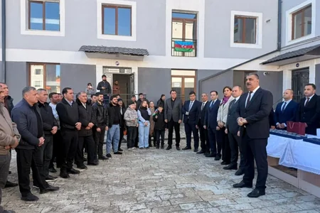Xocavənd şəhərinin ilk sakinləri də öz evlərində məskunlaşıblar