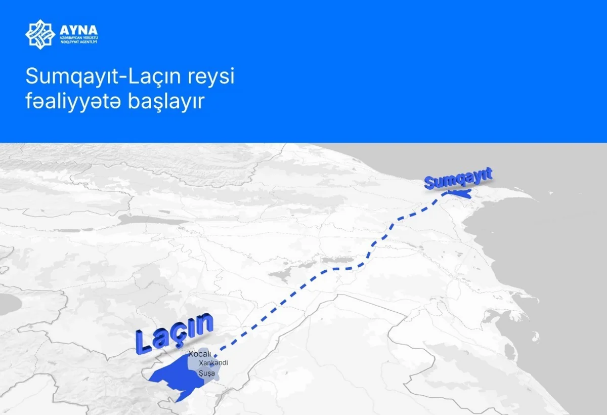Sumqayıt-Laçın reysi fəaliyyətə başlayır