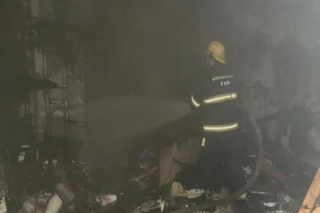 Bakıda gül mağazasında PARTLAYIŞ - VİDEO